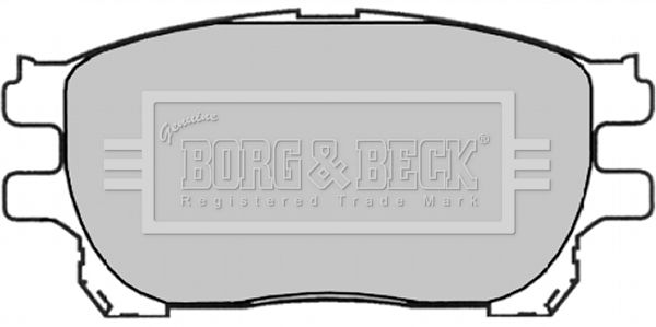 BORG & BECK Комплект тормозных колодок, дисковый тормоз BBP1836